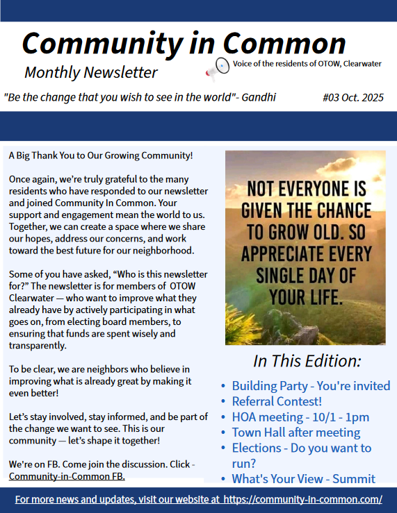 Community in Common Oct 2025